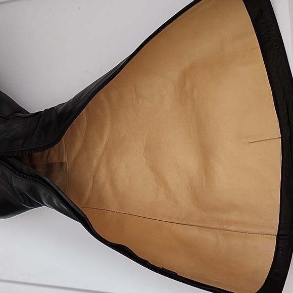 Fashion Comfort black leather knee high boots - Picture 9 of 12